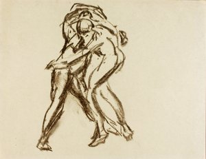 Two Figures in Action