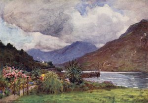 A Garden at Leenane, Connemara by Alfred Heaton Cooper