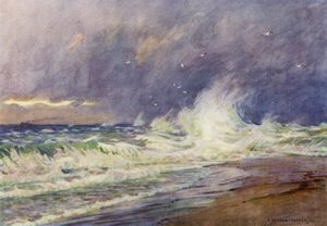 Denmark: The Skaw, Meeting of the North Sea and the Kattegat by Alfred Heaton Cooper