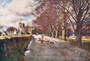 Lake District: Crosthwaite Church, Keswick by Alfred Heaton Cooper