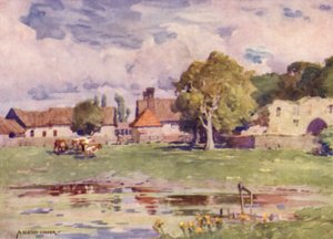The Abbey Farm, Thetford, Norfolk by Alfred Heaton Cooper