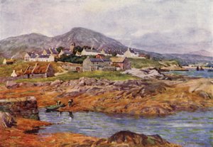 The Village of Roundstone, County Galway by Alfred Heaton Cooper