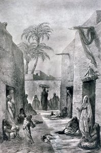 A Street of Almees Egyptian dancing girls, Egypt, 1872 by Alfred Henri Darjou