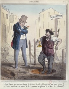 Sewer worker of Paris, mid nineteenth century by Alfred Henri Darjou