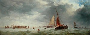 Scheveningen Beach by Alfred Herbert