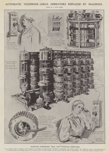 Automatic telephone-girls: operators replaced by machines