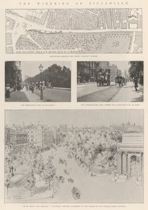 The Widening of Piccadilly by Alfred Hugh Fisher