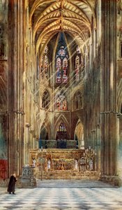 The Scene of the Coronation: Westminster Abbey by Alfred Hugh Fisher