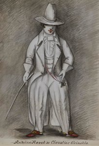 Antoine Ravel as Chevalier Grinaldo by Alfred Jacob Miller
