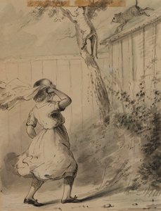 Carrie and the Cats by Alfred Jacob Miller