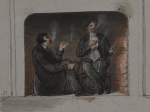Cigar Smokers by Alfred Jacob Miller