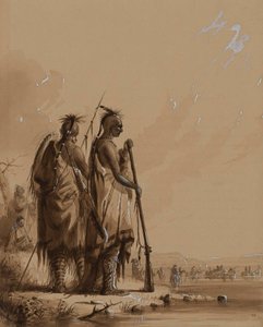 Crossing to the North Fork of the Platte River by Alfred Jacob Miller