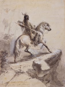 Crow Indian on Lookout, c.1837