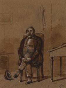 Never Am Happy, Except When Miserable by Alfred Jacob Miller