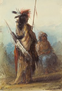 Shoshones, Green River, c.1837 by Alfred Jacob Miller