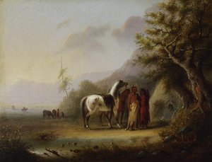 Sioux Indians in the Mountains