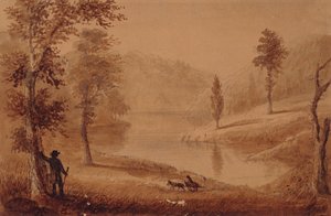 Swan Lake, c.1837 by Alfred Jacob Miller