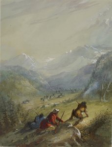 The Argali - Mountain Sheep by Alfred Jacob Miller