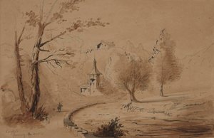 View of an Estate by Alfred Jacob Miller