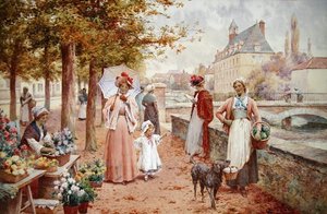 The Flower Seller by Alfred Jr. Glendening