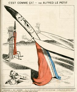Cover of Le Grelot, number 142, Satirical in colors by Alfred Le Petit