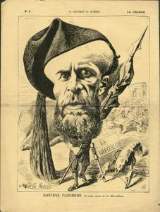 Illustration by Alfred Le Pete (1841-1909) in La Charge (1870), No. 2 - Flourens Emile by Alfred Le Petit