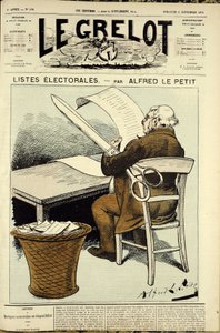 Illustration for the Cover of Le Grelot, No. 178 by Alfred Le Petit