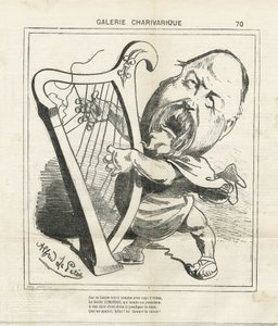 Illustration of Alfred Le Pete (1841-1909) in Le Charivari by Alfred Le Petit