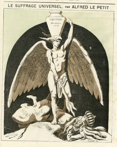 Illustration of Alfred Le Petity (1841-1909) for the Cover of Le Grelot