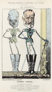 Le Myosotis: caricature about Clément Thomas - ill. from 