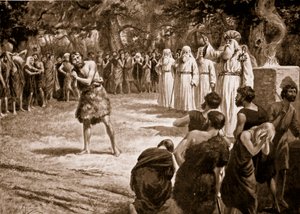 Justice being dispensed by the Druids (illustration from 