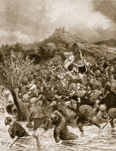 King Penda Slain at Winwaedfield, 655, Illustration from 