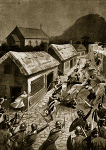 The Storming of Berwick by the Scots, November 1354, Illustration from 