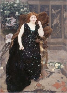 Portrait of Jane Hading by Alfred Roll