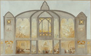 Sketch for Saint-Jean de Montmartre Church, circa 1900 by Alfred Plauzeau