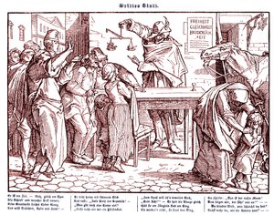 Totentanz 1848: Death Proves That All Men Are Equal by Alfred Rethel