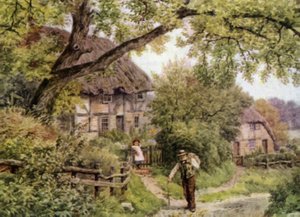 A By-lane at Houghton, Sussex by Alfred Robert Quinton