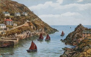 Harbour Mouth, Polperro by Alfred Robert Quinton