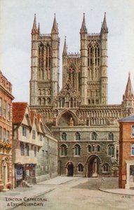 Lincoln Cathedral, and Exchequer Gate by Alfred Robert Quinton