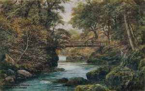 Llandrindod Wells, The Alpine Bridge by Alfred Robert Quinton
