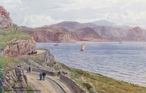 Llandudno, Marine Drive & Welsh Mountains by Alfred Robert Quinton