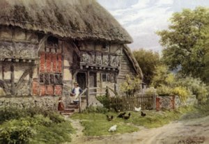 Old Cottage, Bignor, Sussex by Alfred Robert Quinton
