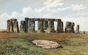 Stonehenge, Showing Slaughter Stone