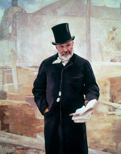 Portrait of Jean-Charles Adolphe Alphand, French engineer by Alfred Roll