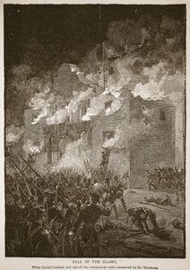 Fall of the Alamo, from a book pub. 1896 by Alfred Rudolph (after) Waud