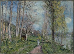 Banks of the Seine at By by Alfred Sisley