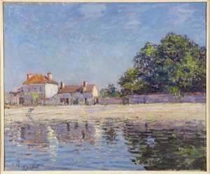 The River Loing at Saint-Mammes by Alfred Sisley