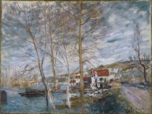 Flood at Moret by Alfred Sisley