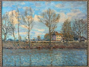 Ile de la Grande Jatte; Neuilly sur Seine by Alfred Sisley