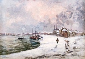 Ivry in the Snow by Alfred Sisley